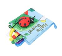 Jiawu Libro in Stoffa Morbida, Design Sensoriale 3D e Motivi Vivaci Libro in Stoffa per Bambini 3D, in per Apprendimento Precoce con Materiale in Delicato per l'uso a Casa e in Viaggio