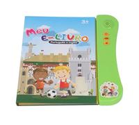 Jiawu Libro Sonoro Portoghese Inglese per Bambini Bilingui |Numeri Alfabetici Interattivi Animali Frutta Verdura Apprendimento con Audio Vocale Reale e Giochi Educativi (GREEN)