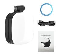 Jiawu Luce Magnetica per Selfie, 3 Temperature di Colore CRI95 LED Anello Luminoso per Telefono, Luce di Riempimento Portatile con Specchio per Fotografia Vlog TikTok Videoconferenza