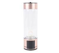 Jiawu Macchina Ionizzatore a Bottiglia per Acqua Idrogeno da 400 Ml, Generatore di Bottiglie D'acqua Idrogeno Portatile per L'uso Quotidiano (#2)