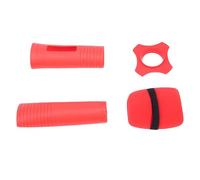 Jiawu Manicotto per Impugnatura per Microfono in Silicone, Copertura per Microfono Wireless Antiscivolo Antiurto, Custodia Protettiva con Parabrezza per Spettacoli Sul Palco di Karaoke Domestici KTV