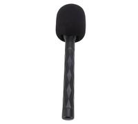 Jiawu Maniglia per Microfono Trasformativa Compatibile MIC 1/2 Mini Adattatore per Microfono Lav Wireless con Schiuma Antivento per Interviste Trasmissioni All'aperto
