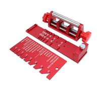 Jiawu Maschera per Affilare lo Scalpello, Guide per Affilatura del Legno per Scalpelli e Pialle, Dispositivo per L'affilatura Dell'angolo e Calibro Angolare, Lega di Alluminio