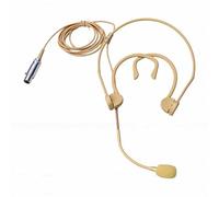 Jiawu Microfono con Cuffia con Doppio Gancio per L'orecchio, Microfono a Condensatore Sospeso Sopra L'orecchio con Cavo XLR a 3 Pin per Trasmettitore Wireless