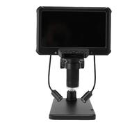 Jiawu Microscopio Digitale LCD 1000X con 8 Luci LED per Adulti Visualizzazione PC per 7 8.1 10 - Videomicroscopio con Display Trasparente 1080P per Saldatura, Materiale ABS