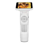 Jiawu Microscopio Digitale LCD, Schermo Trasparente, Previene le Vibrazioni, per Adulti e Bambini, con 8 Luci LED, Visualizzazione Video 1080P, Lente D'ingrandimento USB Portatile Portatile per