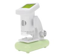 Jiawu Microscopio Digitale Portatile 1200X con Funzione Foto Video per Microscopio Elettronico per Studenti Scientifici, Verde Bianco per Ragazzi e Ragazze, ABS Ricaricabile