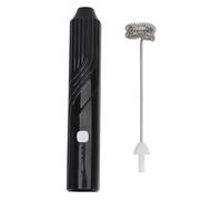 Jiawu Milk Elettrico Frother Efficiente in Acciaio Inossidabile Produttore di Schiuma di Latte per Latte per Bevande Al caffè Ice Cream Compact Design per L'uso della (BLACK)