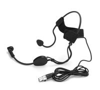 Jiawu Mini Microfono Ad Archetto a 3 Pin, Microfono a Condensatore per Wireless, Trasmettitore, Mixer, con Cuffia Omnidirezionale per Performance Sul Palco, Karaoke, Insegnamento, Danza