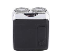 Jiawu Mini Regolabarba, Ricaricabile, Carica 1 Ora, 60 Minuti di Autonomia, Display Digitale a LED, Rasoio Elettrico Portatile, Rasoio Elettrico Tascabile con Batteria Incorporata per la (BLACK)
