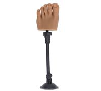 Jiawu Modello di Piede per Allenamento per Nail Art in Silicone con Supporto, Manichino Mezzo Piede per Manicure per la Pratica del Destro, Finto Premium per Allenamento Artistico nel Salone di