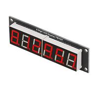 Jiawu Modulo Display a Tubi Digitali, 6 Cifre, 0,56 Pollici, TM1637 | Scheda segmento LED, luce rossa, PCB 5 V, IO a 3 pin, controllo attrezzatura macchina