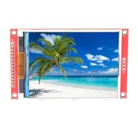 Jiawu Modulo Display LCD TFT Durevole con Gabbia per Scheda di Memoria Scheda Driver LCD 3,2 Pollici Utile Stabile per Interfaccia SPI a 4 Fili 3,3 V ~ 5 V (con Tocco)