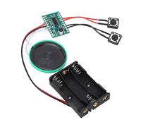 Jiawu Modulo Sonoro da 4 Minuti Controllo Pulsanti Chip Registrabile per Conversazioni Musicali Fai-da-te per Schede, Scatole Regalo di Natale, Biglietti d'auguri, Cornici per Foto