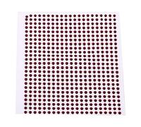 Jiawu Occhi Esche da Pesca 3D, 500 Pezzi, Supporto Adesivo, Resina Epossidica, Accessori per la Creazione di Esche Realistiche per la Costruzione di Mosche, 3 Misure: 3 Mm, 4 Mm, 5, Rosso Oro Argento