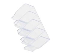 Jiawu Organizzatore per Dentifricio per Montaggio un Parete, Supporto per Detergente per il Viso un Parete con Grugie Multiplo di Grande capacità Salvaspazio per il Bagno (Trasparente)