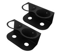 Jiawu Organizzatore per Rack Porta Bombolette Spray da 2 Pezzi, Portabottiglie Spray per 2 Bombolette, Portabottiglie per Vernice in Metallo con Montaggio a Parete