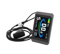 Jiawu Pannello di Controllo con Schermo a Colori LCD8H per Display Elettrico per Bici Elettriche con USB Facile Installazione, Struttura in ABS