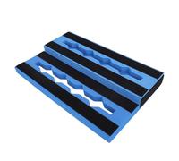 Jiawu Pedaliera per chitarra, pedaliera antiscivolo in EVA per effetti da 6 a 10 pedali, pedaliera per effetti per chitarra,contenitore multiplo per effetti con 2 chiusure a strappo