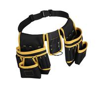 Jiawu per Attrezzi, Multitasca Oxford Resistente per Elettricisti Fai da Te, Cintura Durevole per Riporre gli Attrezzi per Lavoratori Edili, Realizzato in Tessuto Oxford (YELLOW)