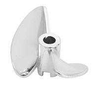 Jiawu per Barca RC da 35 Mm 2 Pale in Lega di Alluminio Ad Alta Spinta Adatta per FeiLun FT016 FT007 FT012 FT009 FT011 FT010 FT016 UDI Corpe (Argento S)