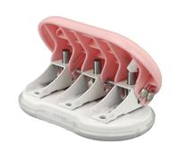 Jiawu Perforatrice a 3 Fori Manuale con Blocco Integrato, Punzone da (PINK)