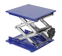 Jiawu Piattaforma con Supporto a Forbice da Laboratorio per Tavolo Elevatore da 8" X 8", Piattaforma con Martinetto di Sollevamento per Tavolo con Supporto da Lab, 2," a 11"