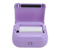 Jiawu Piccolo Stampante Termico BT 203DPI per Le Note di Stampa dal Conto, connettività Wireless, Contenuto Personalizzato, Ideale per attività e Viaggiatori Giornalieri (Viola)