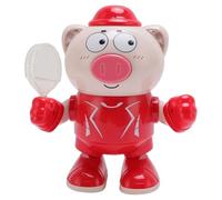 Jiawu Piggy Danzante Musicale Multifunzionale, Prestazioni Premium, Salvadanaio Danzante per i più Piccoli (Rosso)