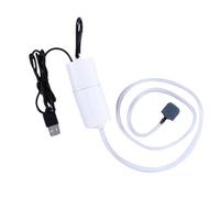 Jiawu Pompa d'aria per Acquario USB, Piccola Pompa di Ossigeno Portatile per Acquario - Aeratore Silenzioso in ABS per la Pesca all'aperto