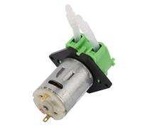 Jiawu Pompa Peristaltica, Pompa Dosatrice Autoadescante con Motore 12V DC, Testa della per Acquario per Analisi Chimica Fai-da-Te con Tubo in Silicone 3x5mm per Uso Sperimentale Biotecnologico (GREEN)