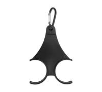 Jiawu Porta Pallina Piccolo, Supporto Compatto per Pallina e Tee Stampato in 3D, Supporto Portatile con Clip per Sessioni di Allenamento sui Campi da all'aperto (Black)