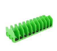 Jiawu Portapinze Efficiente con 10 Slot per Cassetta degli Attrezzi, Soluzione Salvaspazio per Appassionati di Fai da Te e Artigiani, Realizzato in Materiale ABS