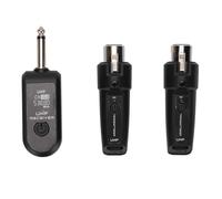 Jiawu Ricevitore Trasmettitore XLR Wireless Forte Anti-interferenza Ideale per la Registrazione Nessuna Perdita di Segnale Batteria Agli Ioni di Litio 10 MWF Risposta in Frequenza Adattatore XLR UHF
