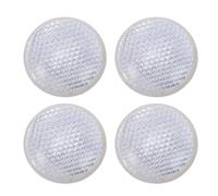 Jiawu Riflettore Rotondo Anteriore da 4 Pezzi, Indicatore Riflettente da 1,65 Pollici, Catarifrangenti di Sicurezza Trasparenti per Camion Berline SUV Vialetto Recinzione