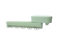 Jiawu Scaffale per Asciugatura per Asciugatura del Lavandino per per Lavanderia a Muro Montato per il Bagno in Lega di Alluminio da Bagno Balcone (GREEN)