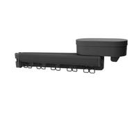 Jiawu Scaffale per Asciugatura per Asciugatura del Lavandino per per Lavanderia a Muro Montato per il Bagno in Lega di Alluminio da Bagno Balcone (GRAY)