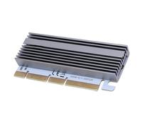 Jiawu Scheda Adattatore SSD a PCIe con Luci Multicolore e Dissipatore di Calore, Installazione Rapida, Supporta Slot PCIe X16/X8/X4, per Utenti, Lega di Alluminio