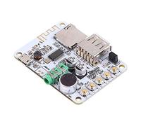 Jiawu Scheda Ricevitore Audio Bluetooth 5 V DC MP3 WMA WAV FLAC Amplificatore Decodificatore con Radio USB TF FM, Modulo Ricevitore Audio Portatile per Preamplificatore per Cuffie, Uscita da 3,5 Mm