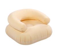 Jiawu Sedia a Sdraio Gonfiabile, Sedie per Salti per Adulti Divano Pigro, Divano Gonfiabile Portatile Pieghevole per Film per Camera da Letto per la Lettura della Camera da Letto (Beige)