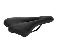Jiawu Sella per Bicicletta, Sella per Bici Dal Design Ergonomico con Assorbimento degli Urti, Cuscino di Ventilazione a Centro Cavo con Limitatore di Pressione per Biciclette a Scatto Fisso da (BLACK)