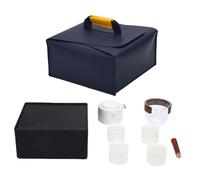 Jiawu Set da tè per Esterni, Set da tè per Auto, Kit di Set da tè in Ceramica con Teiera e Scatola Portaoggetti Portatile da 4 Tazze, Set da tè Cinese Kung Fu per Casa, Esterno,