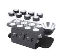 Jiawu Set di Cereali di Vetro Premium con Chicchi di caffè 8 Tiene il Giudice Sigillatura e Sigillatura della Casa