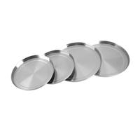 Jiawu Set di Coperture in Acciaio Inossidabile da 4 Pezzi per Bruciatore Superiore del Fornello da, Coperchio del Bruciatore Lucidato a Specchio, Adatto Ai Bruciatori Standard del Fornello