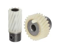 Jiawu Set di Ingranaggi di Trasmissione a Gancio, 2 Pezzi di Ingranaggi di Trasmissione per Macchina da Cucire con Albero in Ferro in Plastica, Set di di in Plastica con Superficie Liscia per