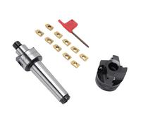 Jiawu Set di Mulini per estremità Facciale, Taglierina per Mulini Ad Alta velocità Indicizzabile, Estensione del Supporto MT3-FMB22 400R 50 22 CUTTER CON 10 PC APMT1604 Inserto in