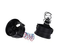 Jiawu Set di Ventole Canalizzate RC Kit da 30 Mm 35 Mm per Velivoli Canalizzati con Potenza 1 S, Potenza Elevata Coordinazione Stabile Ad Alta Efficienza Condotto a Lama in Plastica Nera