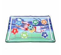 Jiawu Set Tappetini da Gioco con Pallone da Calcio, Bersaglio da Allenamento di Calcio Interattivo per Bambini 100x150 Cm, Gioco da Bersaglio da con Picchetti da Terra in Tessuto Robusto e Pallone