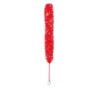 Jiawu Spazzola per Flauto in Nylon, Rossa, con Cappio di Sospensione | Spazzola per flauto con setole morbide, detergente umido per la cura del flauto, accessorio portatile leggero
