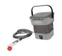 Jiawu Spruzzatore Elettrico Portatile da Giardino con Serbatoio Pieghevole da 12 Litri, Idropulitrice Alimentata a Batteria, Applicazione Multiuso per Mobili da Esterno, Design a Prova di Impatto